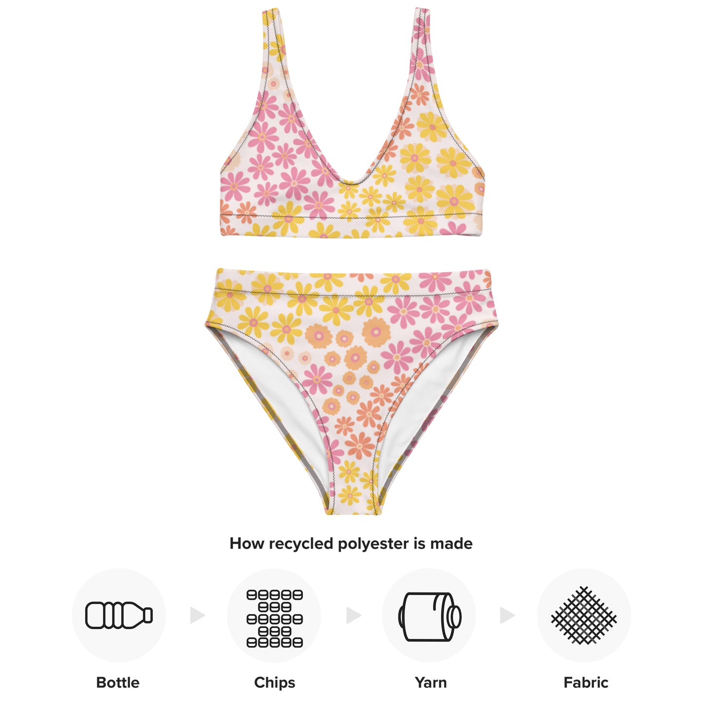 Yellow Flower  bikini set