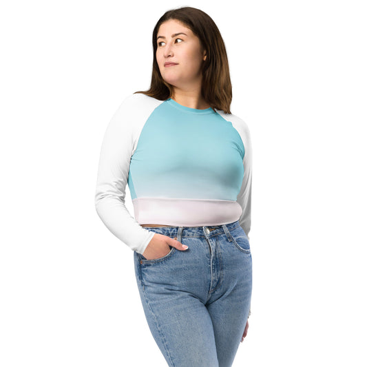 long-sleeve crop top