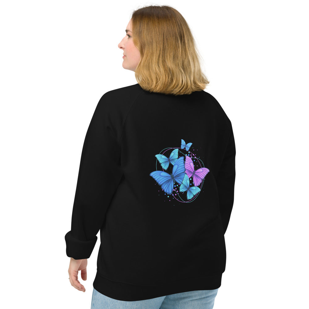 Women organic raglan sweatshirt