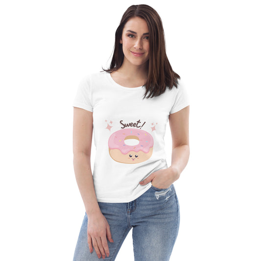 donut 🍩  Lover Women's fitted eco tee